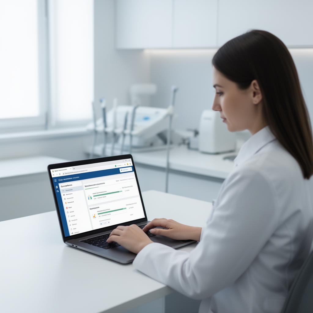 Responsable consultant un tableau de bord de conformité